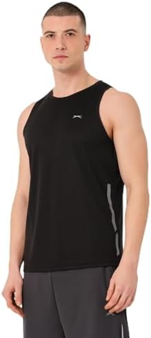 Slazenger VLADLEN Erkek Atlet, Siyah, S - Görsel 1