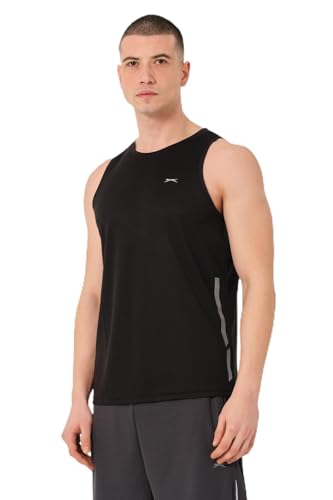 Slazenger VLADLEN Erkek Atlet, Siyah, S