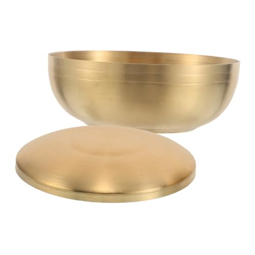 GRIRIW Stainless Steel Style Bowl with Lid Insulated Soup and Rice Bowl for Meal Prep Metal Dish for Authentic Cuisine and Storage