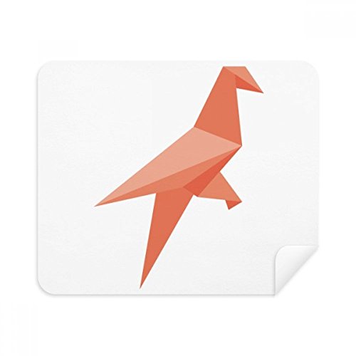 Chiffon écran origami oiseau rouge nettoyant lunettes tissu suède microfibre