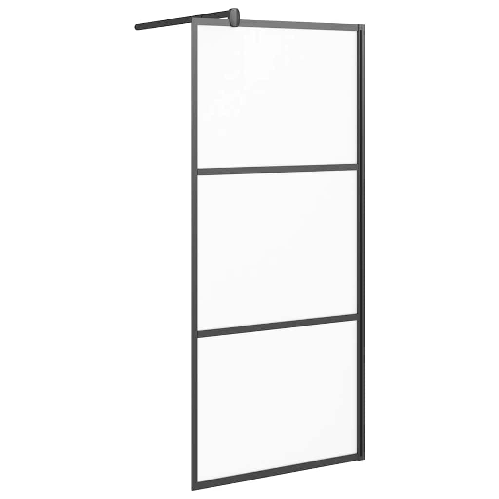 Walk-In ścianka prysznicowa 80 x 195 cm ESG szkło czarne