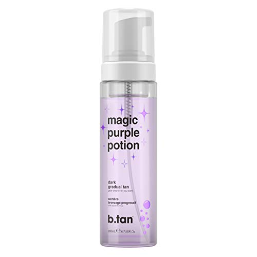 b.tan magic purple potion gradual glow dark mousse 6.7 fl oz / 200mL