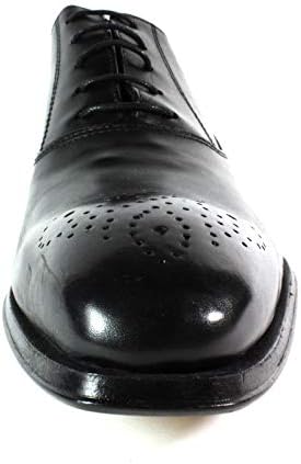Ivan Troy Oliver Men’s Dress Shoes/Italian Men’s Shoes/Men’s Leather Dress Shoes/Italian Oxford Shoes/ (Black, Numeric_13) | Image 7