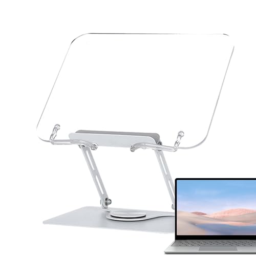 Soporte para libros de cocina - Organizador ajustable de 360 grados para mostrar recetas | Presentación de libro con soporte de página | Para el hogar, oficina, biblioteca, cocina, dormitorio, estudio