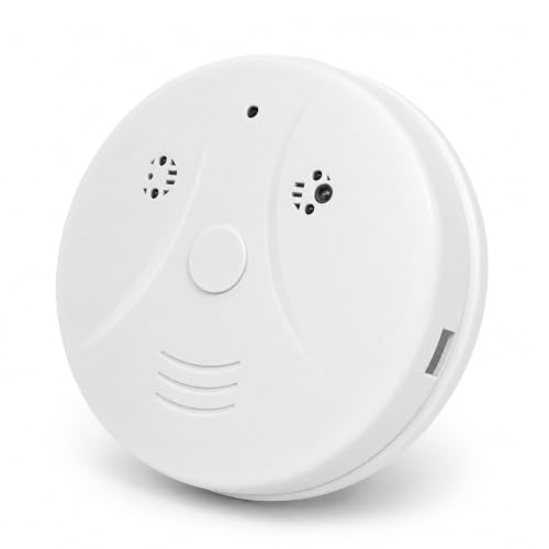 Zerxinxyly HD 1080P Camera Smoke Detector, WiFi Mini Small Nanny Cam with Motion Detection, Indoor Wireless Surveillance for Home Security/Office with app
