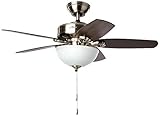 Hunter Builder Indoor Ceiling Fan with LED Light and Pull Chain Control, 42', See Image