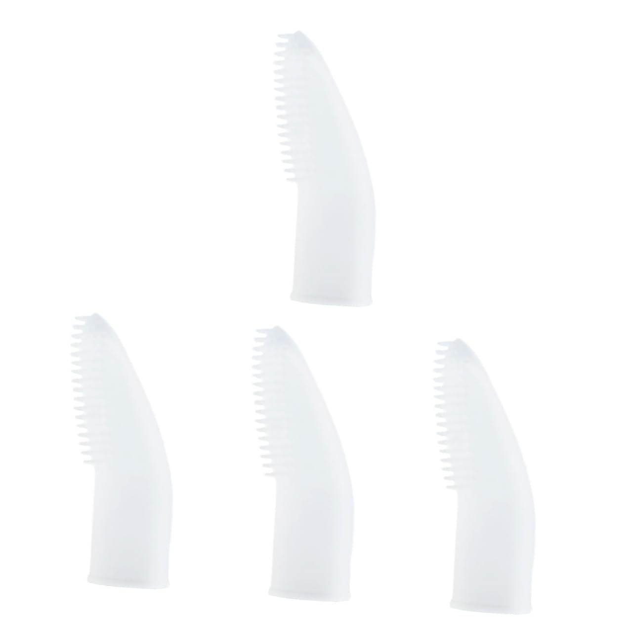 SUPVOX 4pièces Brosse à Dents Pour Chien Silicone Outil De Nettoyage Pour Animaux De Compagnie Brosse à Doigt Pour Prendre Soin Des Dents Et Gencives De Votre Chien