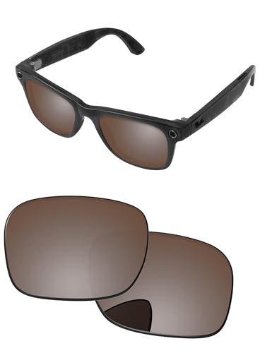 Image of Replacement Lenses for Ray-Ban Meta Wayfarer RW4006 & RW4012 50mm AI Glasses - Photochromic, Anti Blue Light Lens