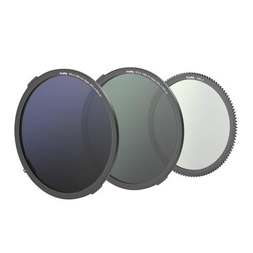 SmallRig Magnetic VND Filter Kit, with CPL1 & CPL2 & CPL3 Filters, Magnetically Stackable, High Definition, Only for SMALLRIG Matte Box with Adjustable Clamp 4409/4411/4412-4649