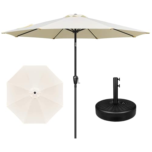YSSOA 9' Patio Umbrella with 50lbs 20
