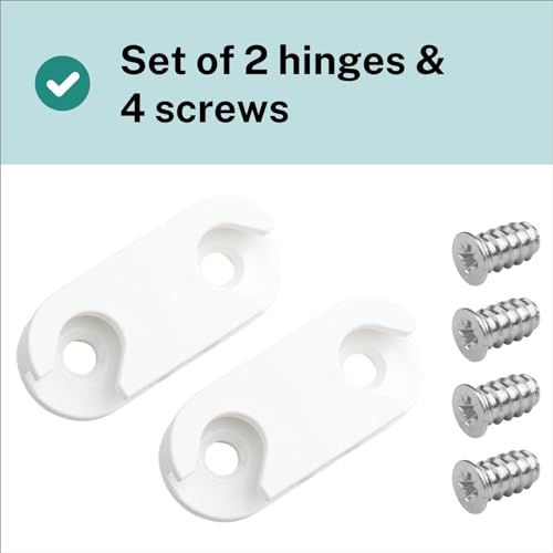 Schuhschrank Scharnier Halterung 110364 passend als Ersatzteile für IKEA HEMNES STÄLL Schuhkipper Schuhregal (2 Stück + 4 Schrauben)