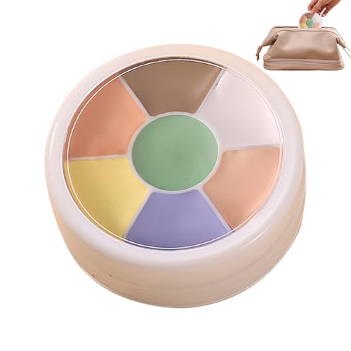 Paleta de corrección de color – Paleta de maquillaje corrector – Paleta de maquillaje en crema – Resaltador impermeable | Corrector de maquillaje para todo el día, maquillaje facial mixto