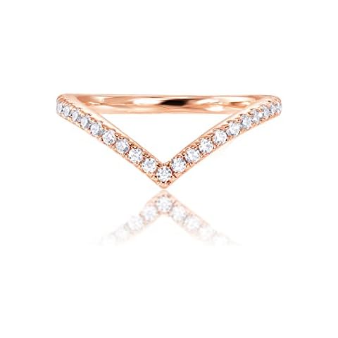 PAVOI 14K Gold Plated Wishbone Ring Cover