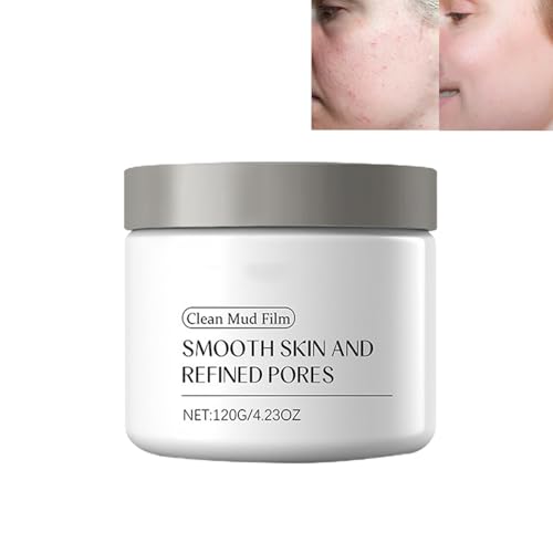 Mascarilla de barro purificante para la cara, arcilla de limpieza profunda de poros, tratamiento de limpieza hidratante y control de aceite, exfoliación suave y cuidado hidratante de la piel (1 unidad