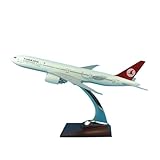 Single Plane Scale 1:200 Scale Model for B777 Resin Model Turkish Airlines Alloy Aircraft with Base Collection Display 32CM Alloy Metal Model