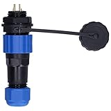 Hilitand IP68 10A Rear Nut Industrial Connector with Copper Needle for Communication Equipment Program Controlled Machines (2 Core)