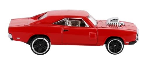 Image of Diecast Charger 1:64 Model Metal Car | Alloy Body Collectible Mini Car with Smooth Wheels | Realistic Display Model & Racing Toy for Kids, Adults & Collectors (Red)