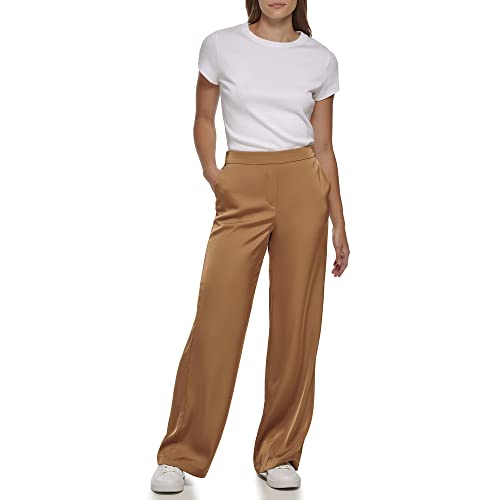 Calvin Klein Women's Wide Leg Satin Flowy Pant2
