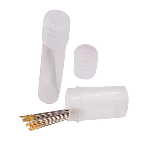 DIYEAH Agulha Sem Corte Agulha Grande Para Olhos Agulha De Costura De Fio Cauda Prateada 10 Peças