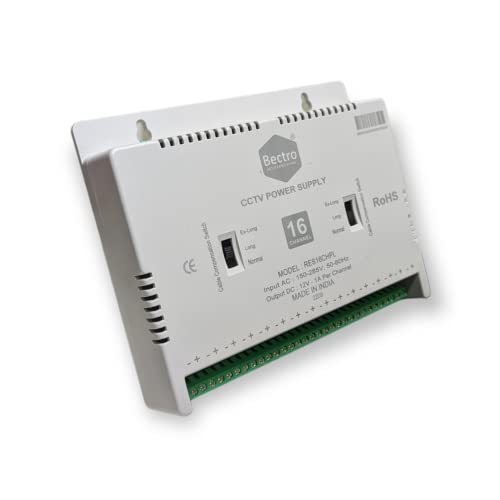 Image of Power Supply AC Adaptor SMPS for LED Strip CCTV Power Adaptor (16 CH)