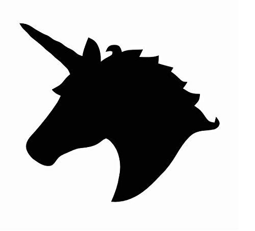 amazon com pack of 3 unicorn style 2 stencils 16x20 11x14 and 8x10 made from 4 ply matboard