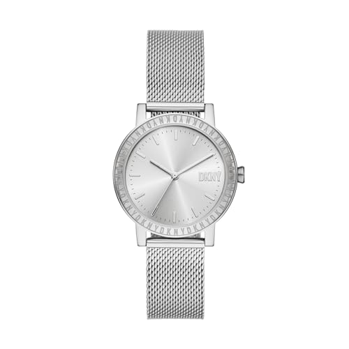 Consejos para Comprar Reloj Donna Karan , listamos los 10 mejores. 41 Reloj DKNY Modelo: NY6687 Antonio de acero inoxidable en color plateado para mujer