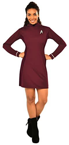 Rubie's Damen Star Trek: Beyond Uhura Deluxe Kostüm Kleid, Rot/Ausflug, einfarbig (Getaway Solids), S