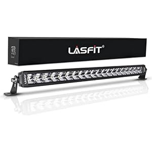 LASFIT 22 inch LED Light Bar, IP67 Waterproof Off Road Spot Flood Light Bar for Wrangler/Camry/Accord/Ranger/Explorer/ATV
