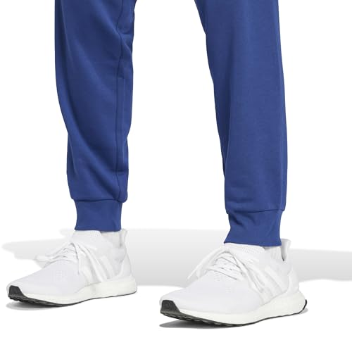 adidas Herren Essentials Feelcozy Fleece Pants, Dark Blue/White, L – Ansicht 6