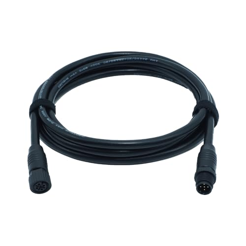 NMEA 2000 Cable for Lowrance Garmin Simrad Network System, Marine Grade NMEA 2000 Backbone, Drop, Extension Cables (2FT, Black)