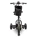 EWheels EW-18 Stand N Ride Rechargeable Electric Recreational Mobility Scooter with Brushless Hub Motor and Carry Basket, 15 Miles Per Hour, Black