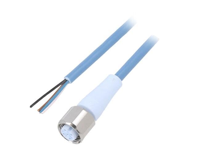 Cordon de raccordement M12 4 broches mâle avec isolation 250VAC de 10 mètres