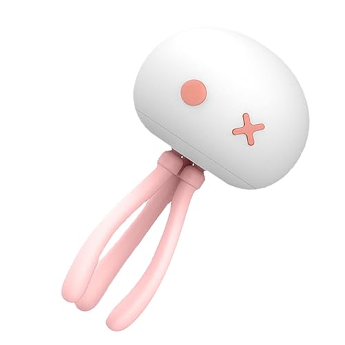 STOBOK Creative Jellyfish LED Night Light Portable Desktop Charging Lamp for Bedside Decor Modes for Adults Durable Silicone Cute Design for Peaceful Sleep