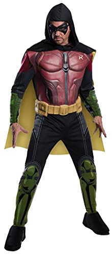 Ropa, Toy Batman Arkham City Deluxe Muscle Chest Robin para Hombre, Multicolor, Small