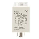 100 nuevo y de alta calidad Keyren Time Relay, AH3-3 8 Pin 10 Seconds 0-10S Power On Delay Timer Time Relay