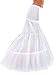 Edith qi Petticoat Enagua 3/4/6 Aros, Largo Miriñaque, Crinolina Vestido de Novia,...