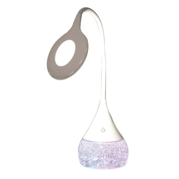 Aromatize Colour Changing Glitter Lamp Flexible Neck Desk Light LED USB Touch Dimming