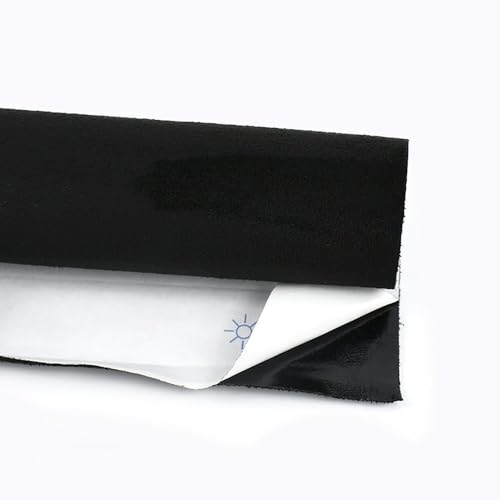 Tissu auto-adhésif en daim noir idéal pour personnaliser une boîte à bijoux