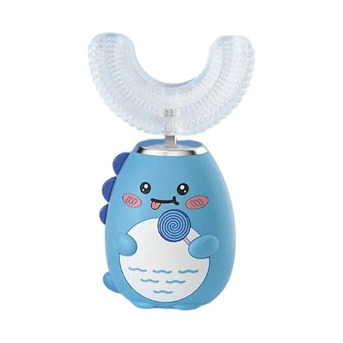 Cepillo de dientes en forma de U para - Cepillo de dientes eléctrico de 3 modos con temporizador para limpieza completa - Limpiador recargable | Para niñas y niños en casa de viaje
