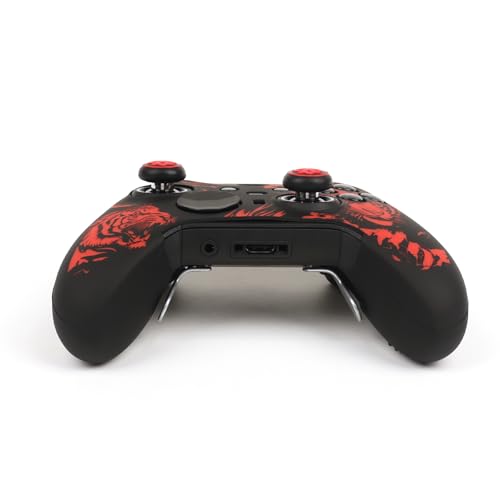 Image of Tiger Controller Skin Compatible with Xbox Elite Series 2 Core Wireless Controller, RALAN Protector Case, Customised Thumb Grips Cap