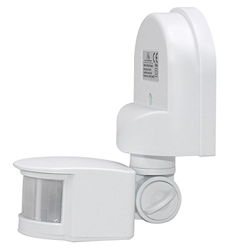 maclean mce25 w capteur mur de mouvement capteur infrarouge 180° plafond de montage externe mur blanc