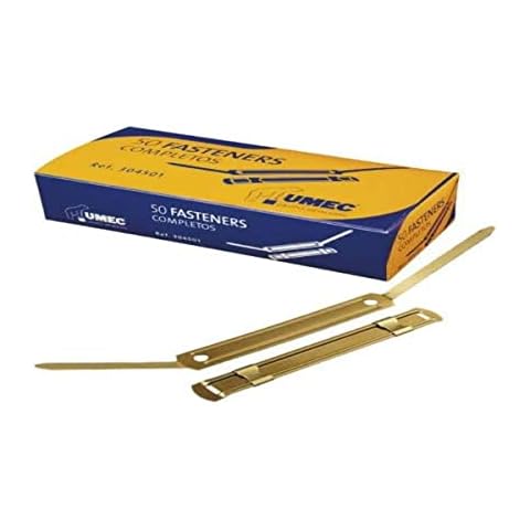 Fasteners metálicos Umec 129386 dorados (100 unidades) Cover