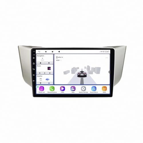 Autoradio Lexus RX300 RX330 RX400H Carplay Android Auto Pantalla GPS Radio 4 Nuclear 2G 32G AHD