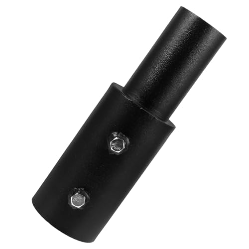 Adaptateur de poteau éclairage noir avec installation stable pour lampadaire extérieur de rue