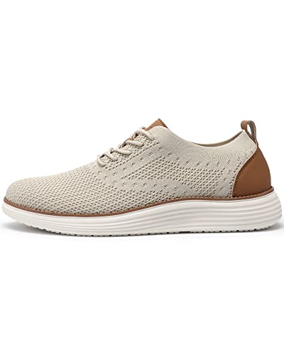 Image of VILOCY Men's Casual Dress Sneakers Lace-Up Oxfords Business Mesh Breathable Walking Shoes Tennis Comfortable