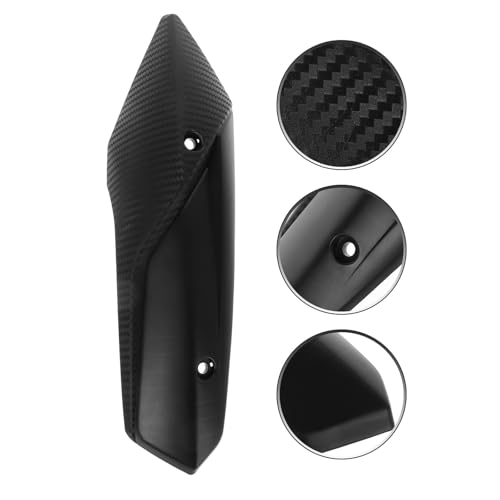 Protector para escape de moto negro compatible con protección térmica 6