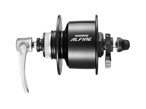 シマノ(SHIMANO) ハブダイナモ DH-S501-L 32H QR E2 6V-3.W センターロックディスク対応 OLD:1mm ブラック EDHS501BL ALFINE (アルフィーネ)