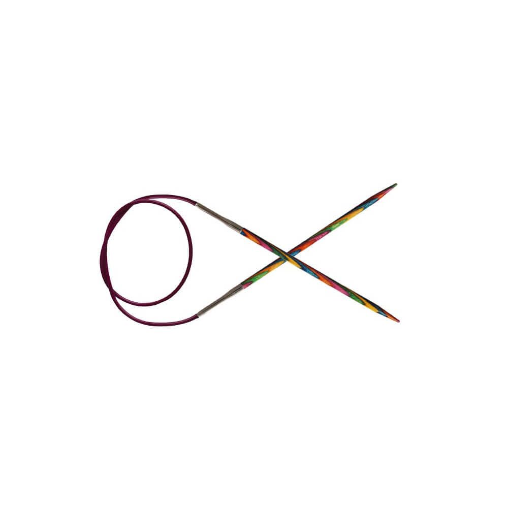 KnitPro 100 cm x 4.5 mm Symfonie Fixed Circular Needles, Multi-Color