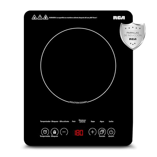 Opiniones y reviews de Parrilla Disa los preferidos por los clientes. 38 RCA Parrilla de Inducción RC-12A3, (1 Quemador) de Cristal Templado, Color Negro, Control de Temperatura, Temporizador, Apagado Automático, Protección Sobrecarga, Ideal para...