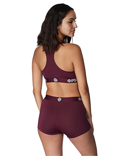 Psd Women's Solids Sports Bra, Burgundy, Xs #TOP2